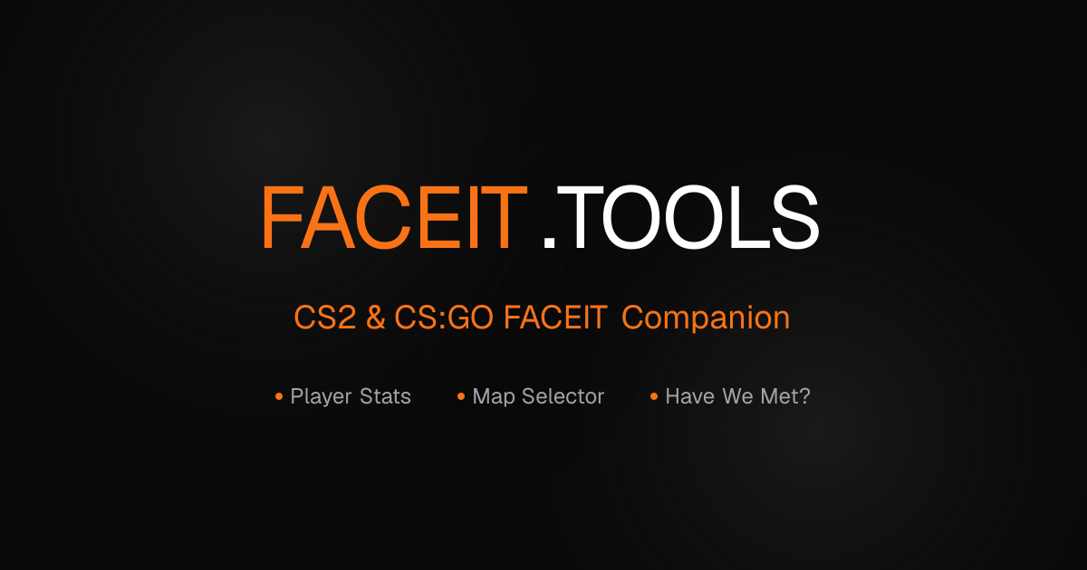 faceit.tools - CS2 & CS:GO FACEIT Companion